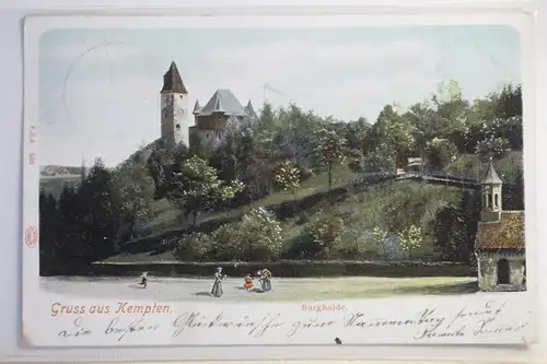 AK Kempten (Allgäu) Burghalde 1902 #PJ241