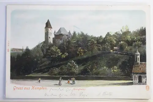 AK Kempten (Allgäu) Burghalde 1903 #PJ254
