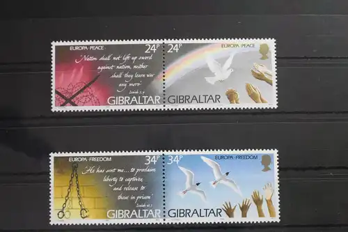 Gibraltar 710-713 postfrisch als 2 Paare #VN841