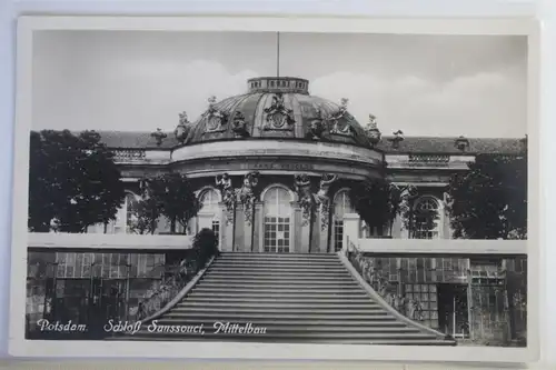 AK Potsdam Schloss Sanssouci (Mittelbau) #PJ296