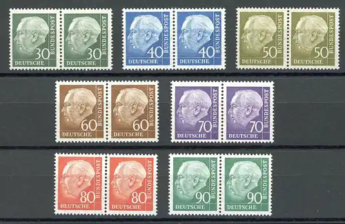 Bund waag. Paare 259-265 postfrisch #JK242