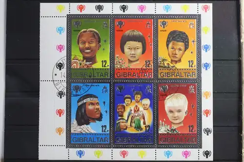 Gibraltar Block 6 mit 395-400 gestempelt #VO138