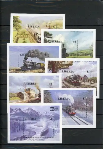 Liberia Block 142-48 postfrisch Lokomotive #JE786