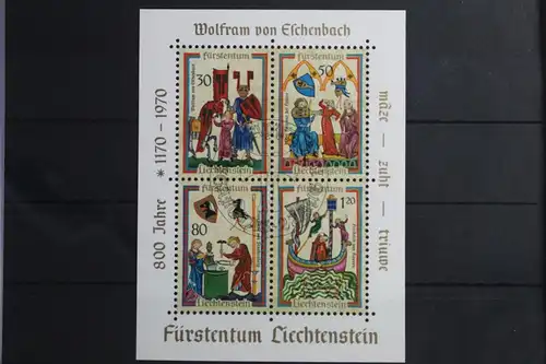 Liechtenstein Block 8 mit 527-530 gestempelt #VO180