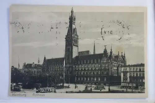 AK Hamburg Rathaus 1924 #PJ340