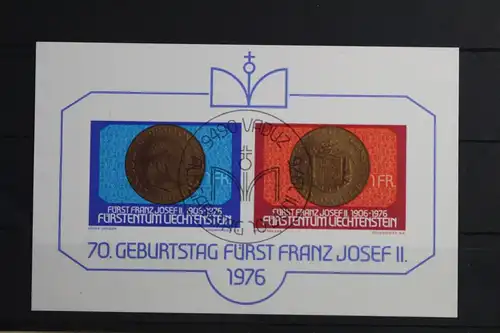 Liechtenstein Block 10 mit 649-650 gestempelt #VO189