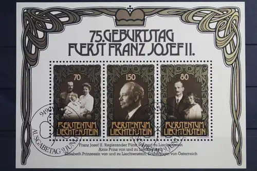 Liechtenstein Block 11 mit 770-772 gestempelt #VO198