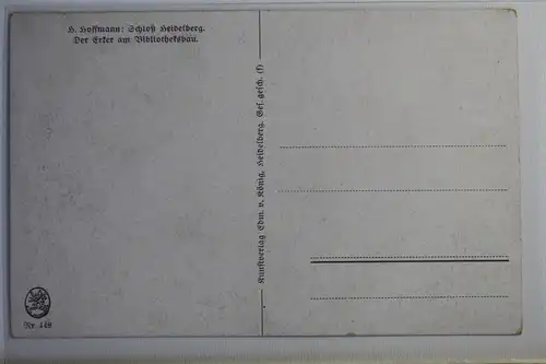 AK Heidelberg Schloss Heidelberg - Erker am Bibliotheksbau #PJ214