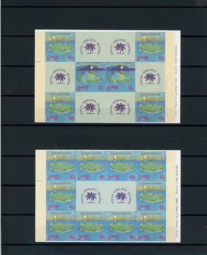Kokosinseln Markenheft 237-238 postfrisch Weihnachten #JE791