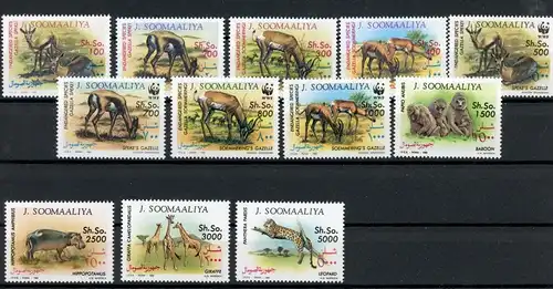 Somalia 432-443 postfrisch Tiere #JK431