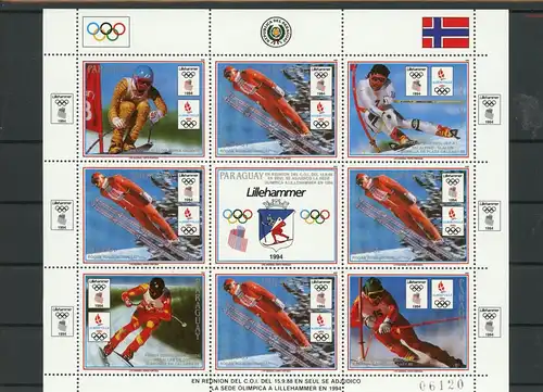 Paraguay Kleinbogen 4327 postfrisch Olympia #ID462