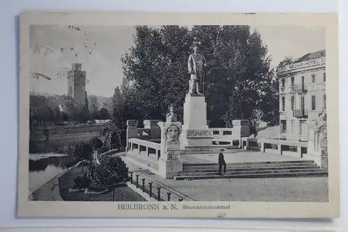 AK Heidelberg a. Neckar Bismarckdenkmal Feldpost 1916 #PJ222