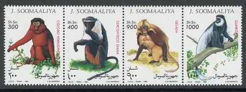 Somalia 4er Streifen 520-523 postfrisch Tiere #JK445