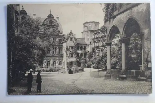 AK Heidelberg a. Neckar Der Schlosshof 1911 #PJ217
