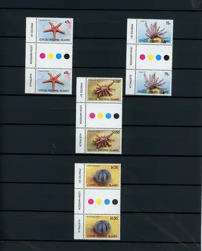 Kokosinseln 245-248 ZS postfrisch Meerestiere #JE788