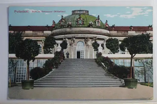 AK Potsdam Schloss Sanssouci (Mittelbau) #PJ224