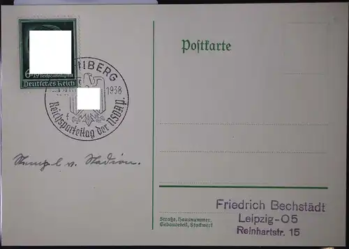 Deutsches Reich 672 auf Postkarte #BB663