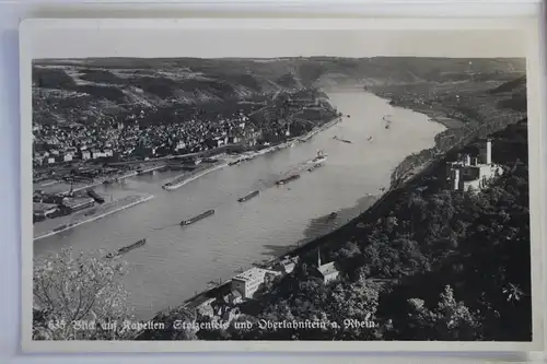 AK Kapellen Stolzenfels und Oberlahnstein am Rhein 1938 #PJ353