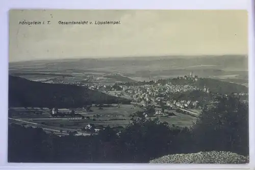 AK Königstein i. Taunus Gesamtansicht v. Lippstempel 1909 #PJ366