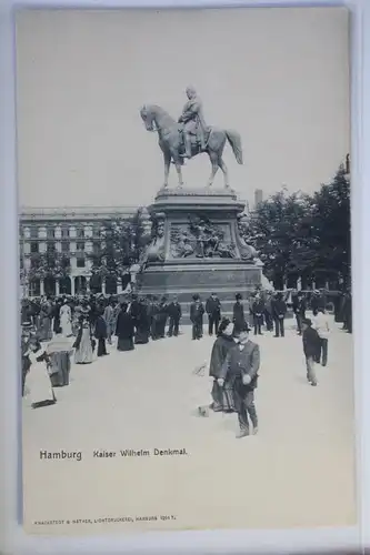 AK Hamburg Kaiser Wilhelm Denkmal #PJ344