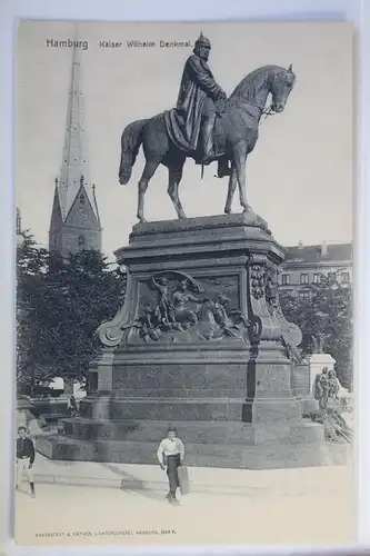 AK Hamburg Kaiser Wilhelm Denkmal #PJ348