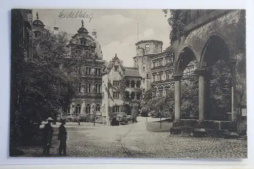 AK Heidelberg a. Neckar Schlosshof 1919 #PJ206