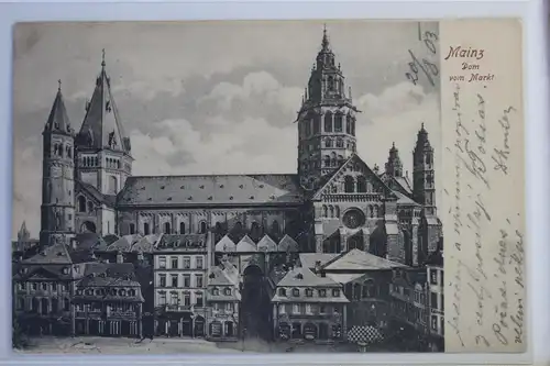 AK Mainz Dom vom Markt 1903 #PJ372