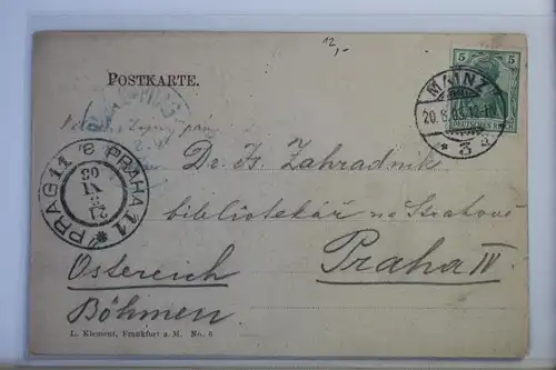 AK Mainz Dom vom Markt 1903 #PJ372