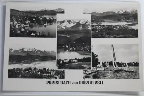 AK Pörtschach am Wörthersee Mehrbildkarte 1957 #PJ470