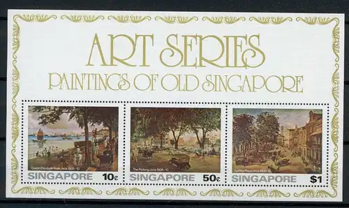 Singapur Block 8 postfrisch Kunst #JE790