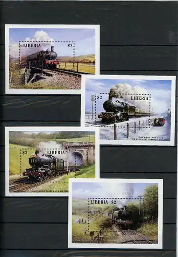 Liberia Block 127-30 postfrisch Lokomotive #JE785