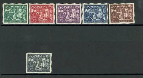 Portugal 714-19 postfrisch Rittergemälde #JK478