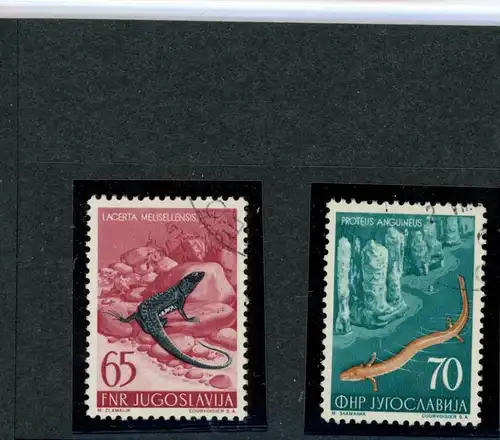 Jugoslawien 747-48 postfrisch Echsen #JK495