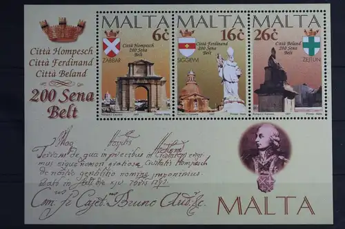 Malta Block 15 mit 1005-1007 postfrisch #VP929