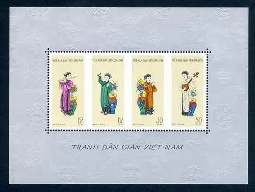 Vietnam Block 5 postfrisch Künstler-Kongress #JK307