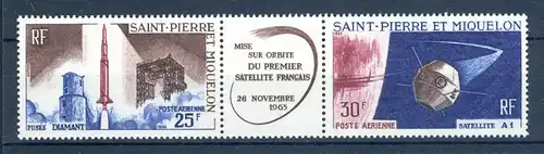 St. Pierre et Miquelon 413-414 postfrisch Satelliten #JK395