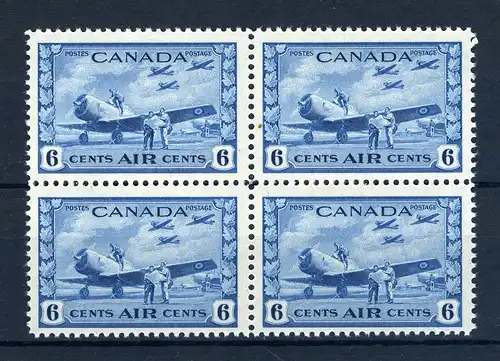 Kanada 4er Block 230 postfrisch Flugpostmarken #JK370