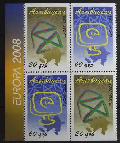 Aserbaidschan H-Blatt mit 715 D-716 D postfrisch Europa Der Brief #VQ899