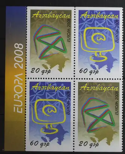 Aserbaidschan H-Blatt mit 715 D-716 D postfrisch Europa Der Brief #VQ897