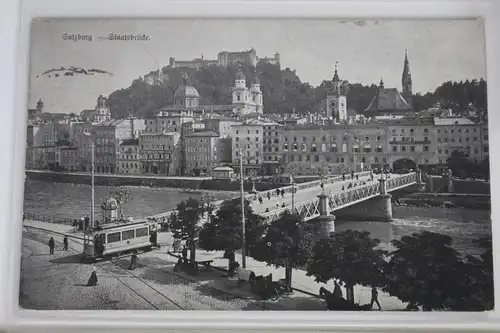 AK Salzburg Staatsbrücke 1917 #PJ455