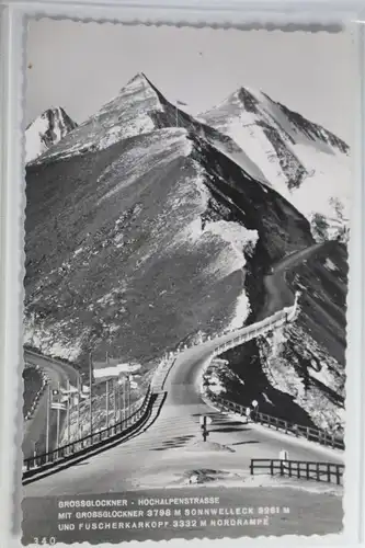 AK Hochalpenstraße mit Großglockner (3798 m) 1961 #PJ493