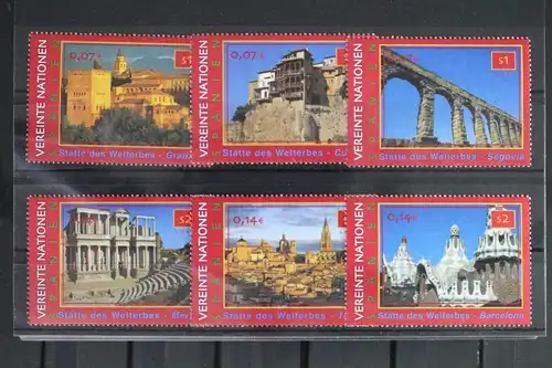 Vereinte Nationen Wien 319-324 postfrisch UNESCO Weltkulturerbe #VR680