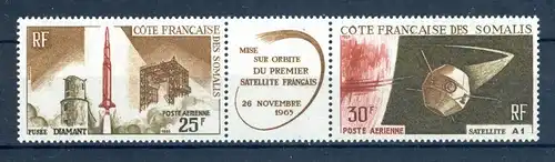 franz. Somaliküste 371-372 postfrisch Satelliten #JK397