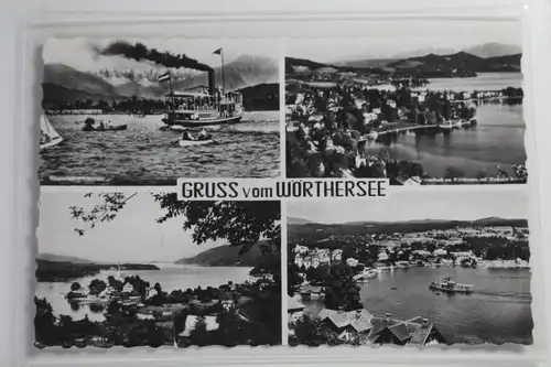 AK Wörthersee Mehrbildkarte 1957 #PJ514