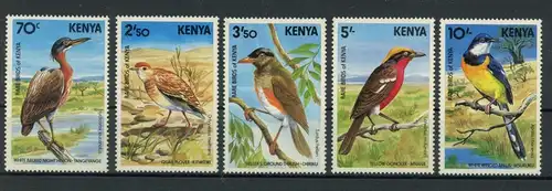 Kenia 283-287 postfrisch Vögel #JD353
