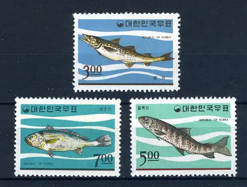 Korea Süd 534-536 postfrisch Fische #JK423