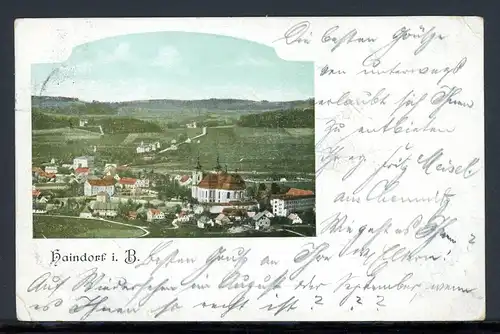 AK Haindorf (Hejnice-Tschechische Republik) Stadtansicht mit Kloster 1912 #JM153