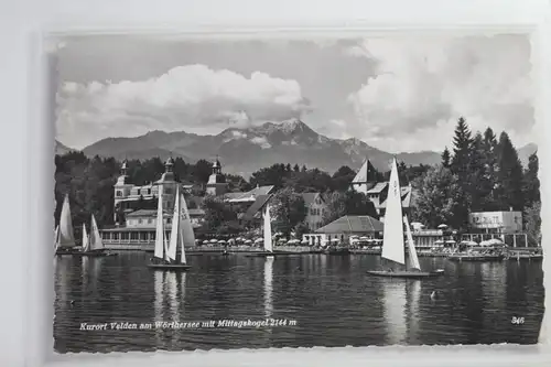 AK Velden am Wörthersee Kurort mit Mittagskogel 2144 m 1956 #PJ610