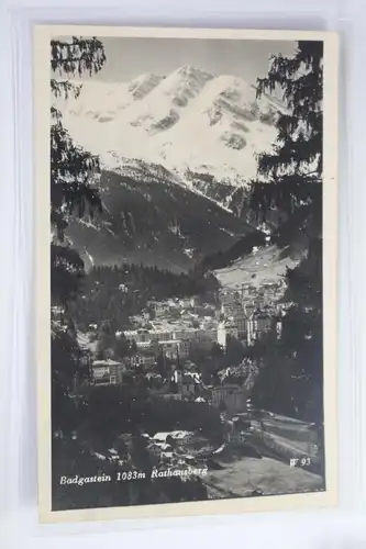 AK Bad Gastein 1083 m Rathausberg 1938 #PJ688