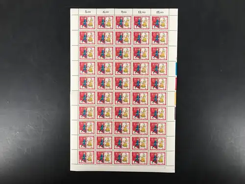 Berlin 50er Bogen 268 postfrisch FN 1 Farbrandstr. Zudruck B #BW8367